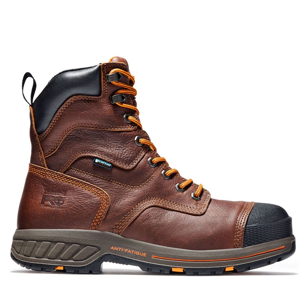 Botas de Trabajo Timberland Hombre Pro® Helix Hd 8" Comp Toe Marrones - Chile EOQ-285746